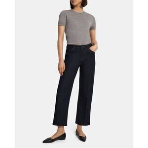 NWT Theory Wide Crop Jean in Indigo sz 30